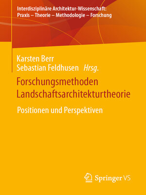 cover image of Forschungsmethoden Landschaftsarchitekturtheorie